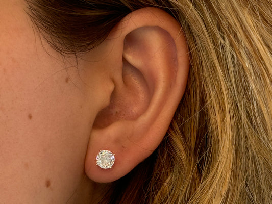 1ct CZ Earrings
