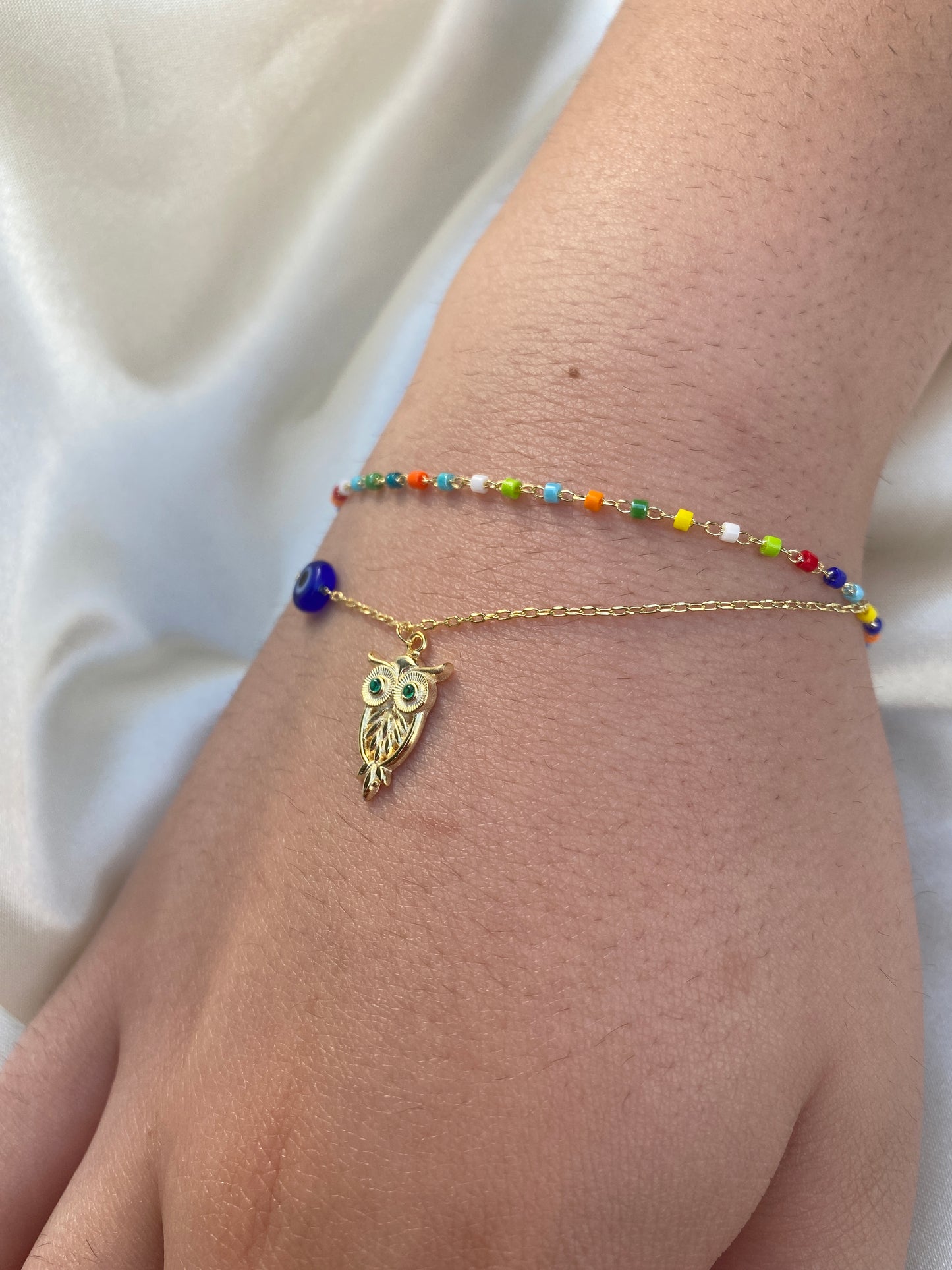 Owl Evil Eye Bracelet