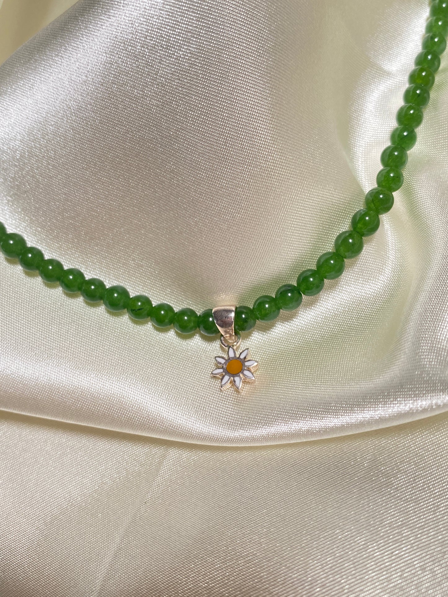 Sunflower Beaded Necklace
