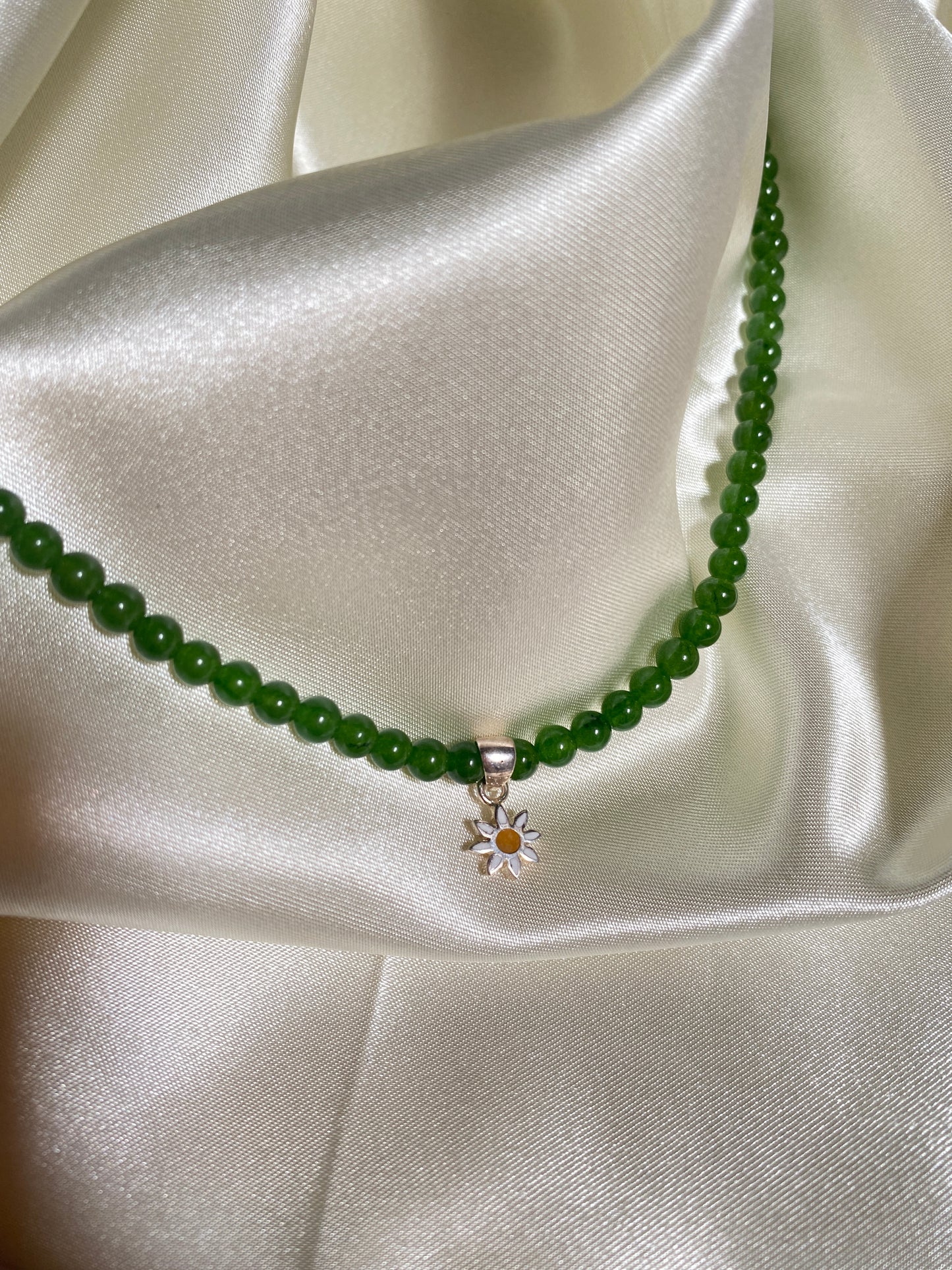 Sunflower Beaded Necklace