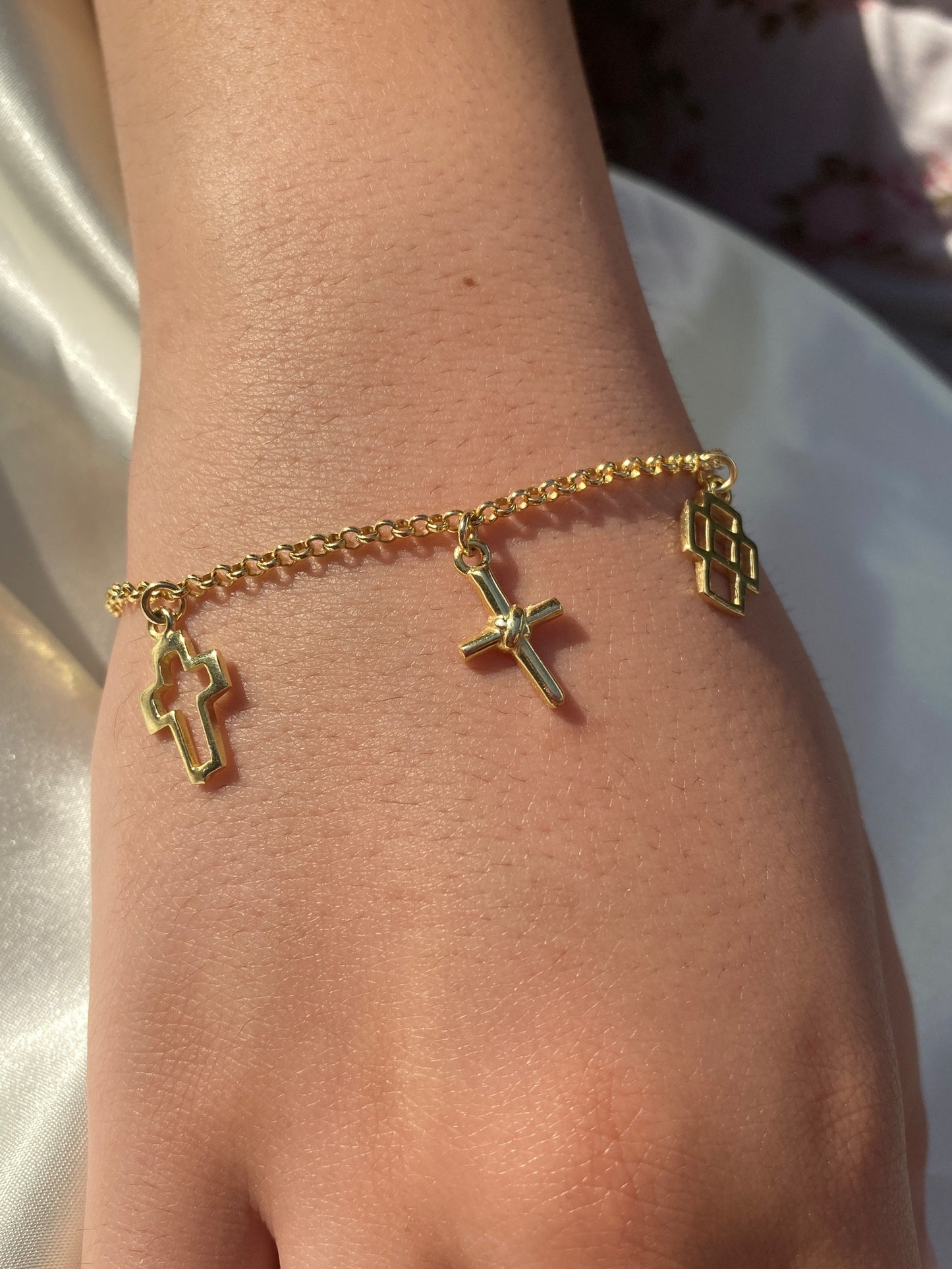 Cross Charm Bracelet
