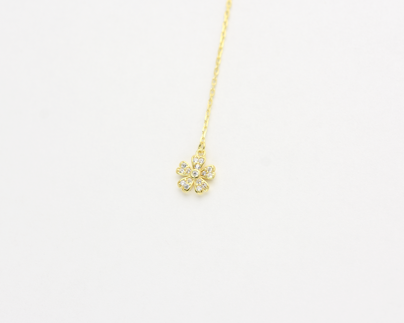 Butterfly Flower Lariat Necklace