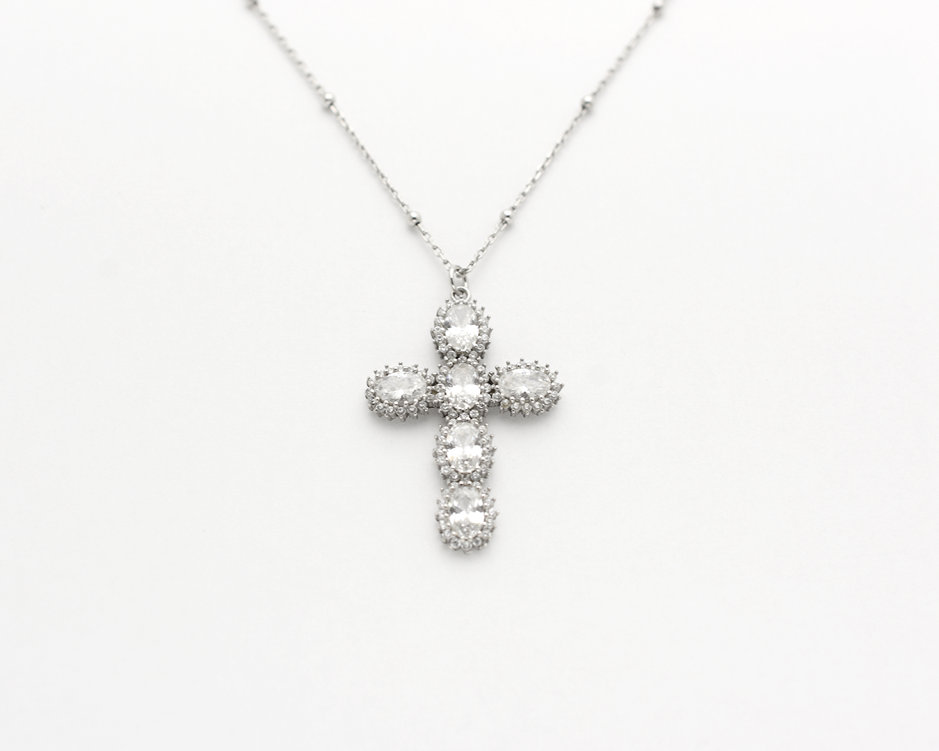 CZ Cross Necklace