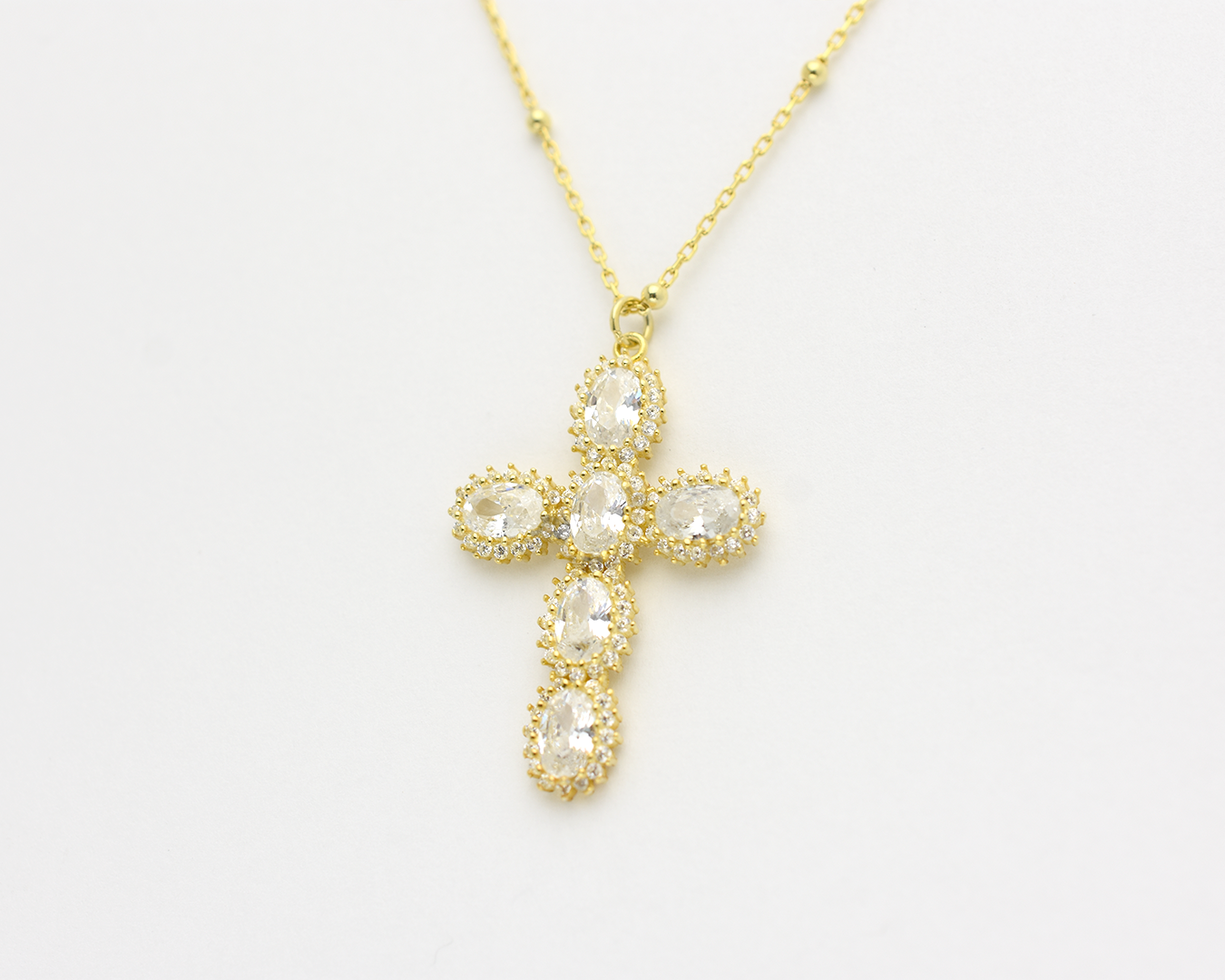 CZ Cross Necklace