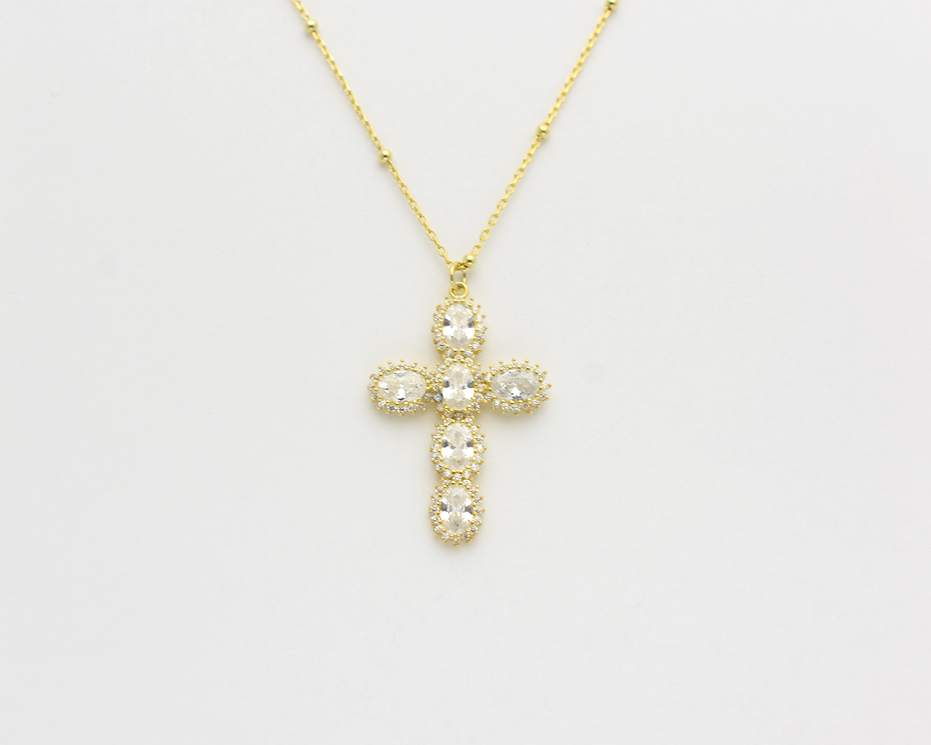 CZ Cross Necklace
