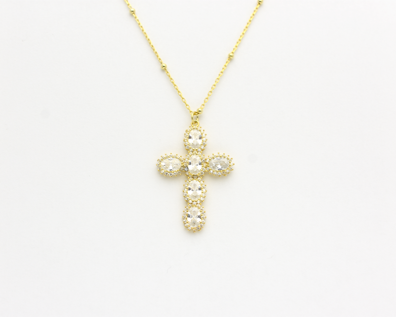 CZ Cross Necklace