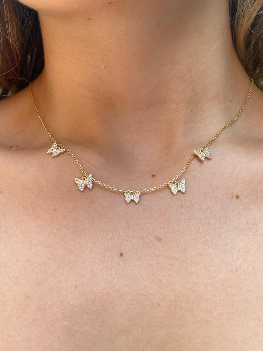 Butterfly Station Necklace