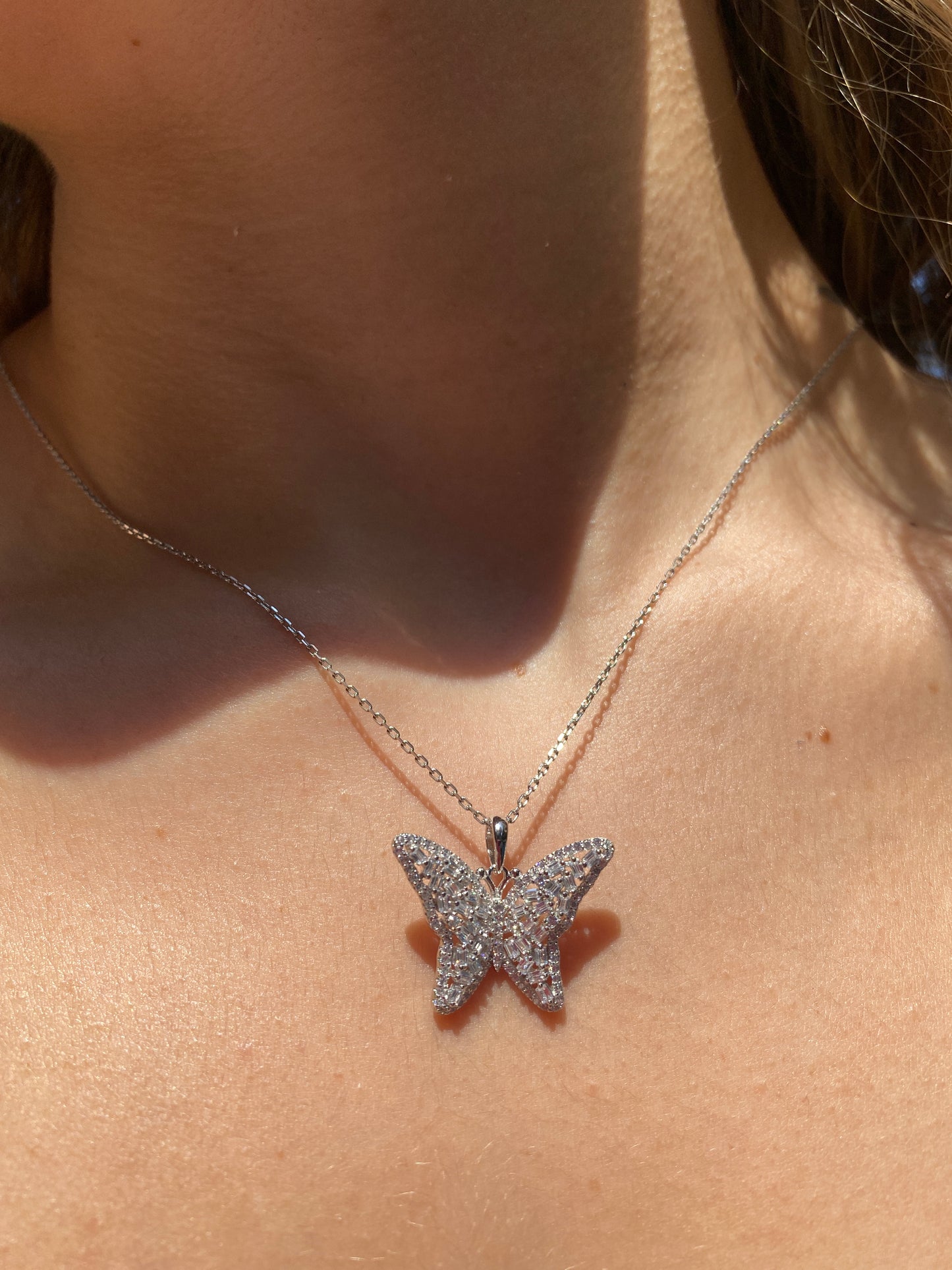 CZ Butterfly Necklace