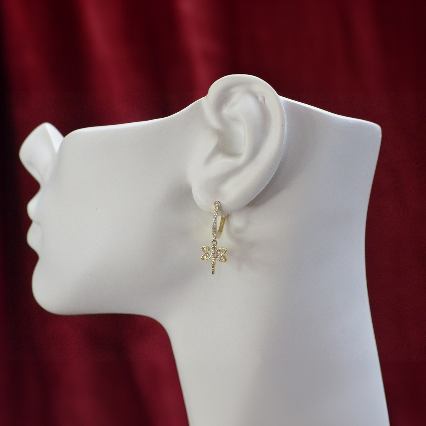 Dragonfly Dangly Hoops