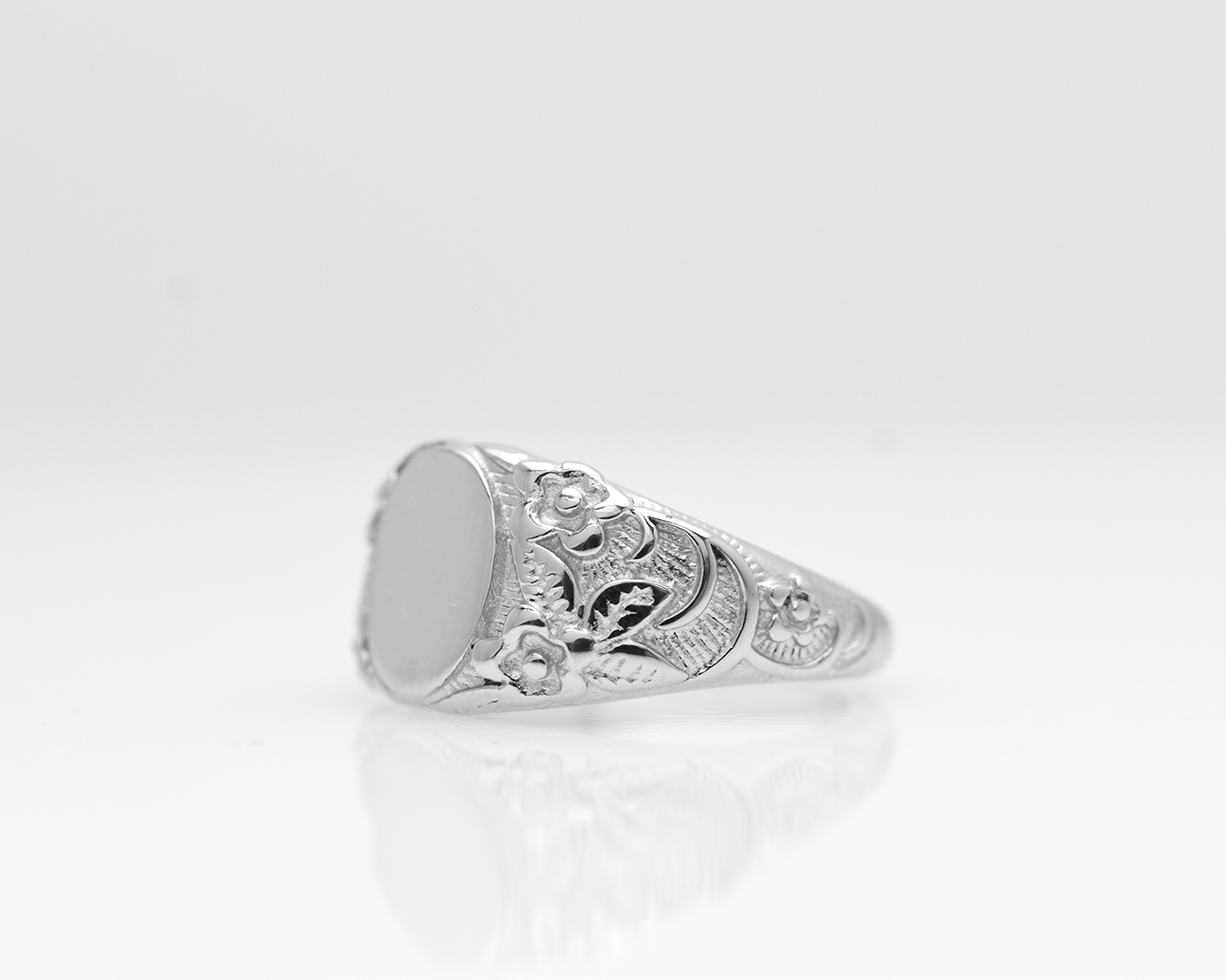 Carved Floral Ring
