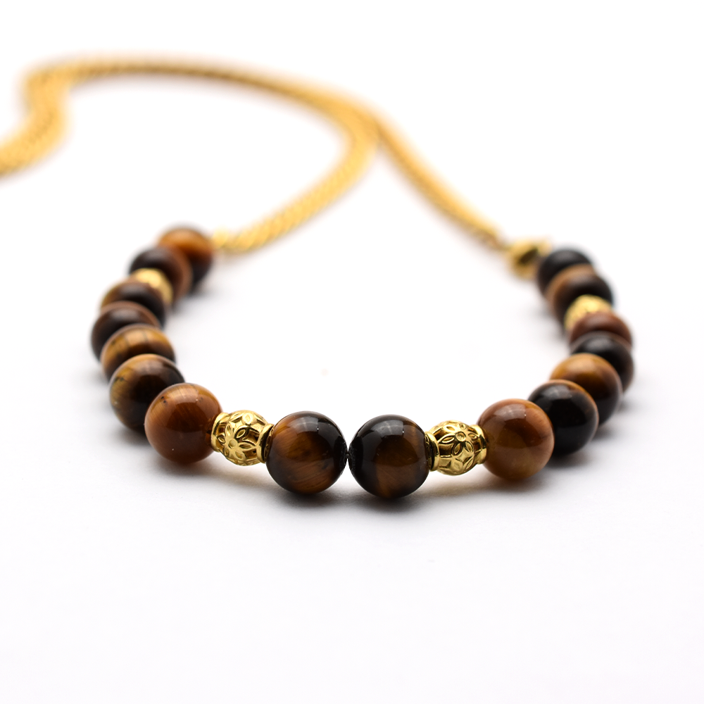 Tiger Eye Beaded Belly Chain