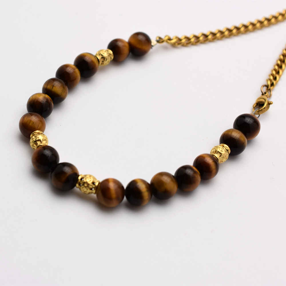 Tiger Eye Beaded Belly Chain