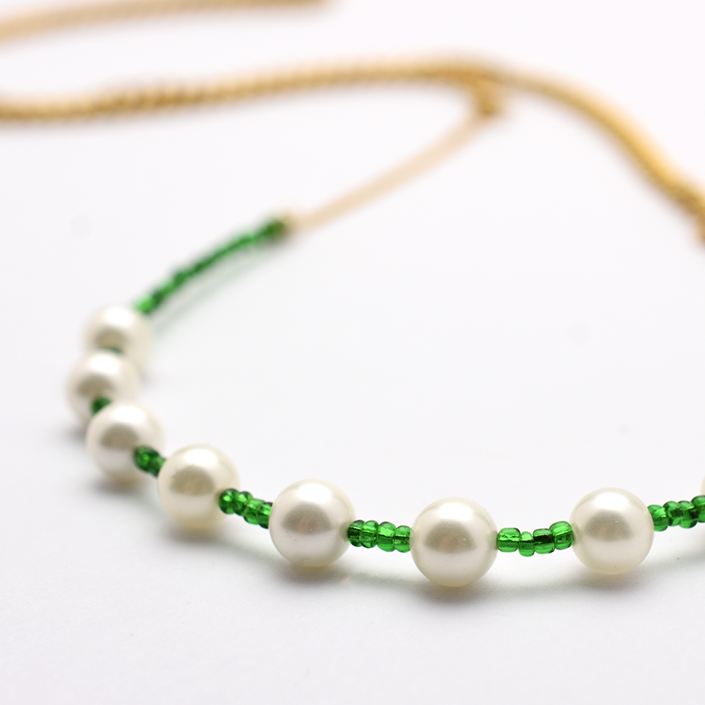 Green Pearl Beaded Belly Chain