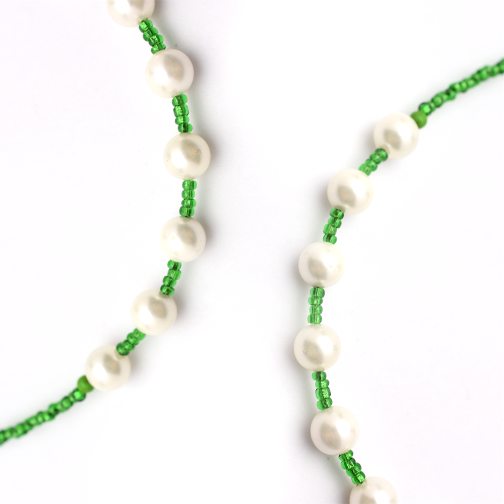 Green Pearl Beaded Belly Chain