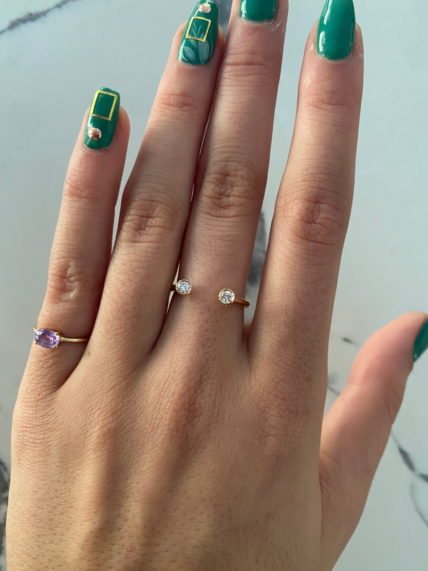 Split Diamond Ring