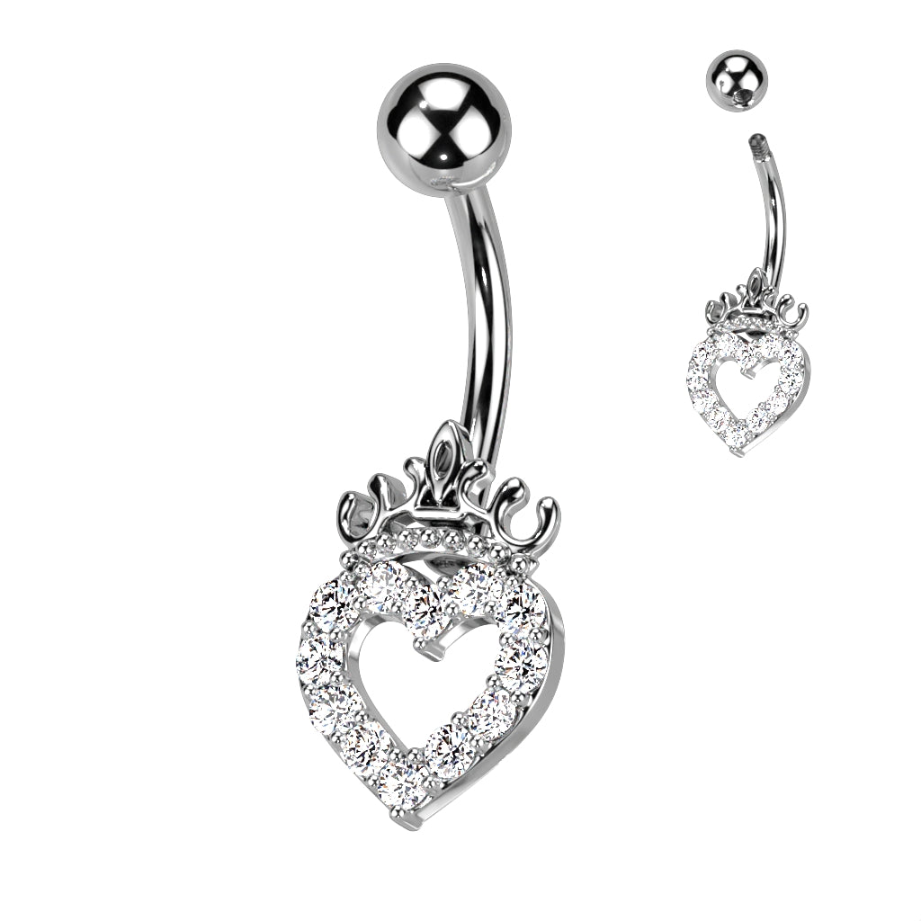 Queen of Hearts Belly Ring