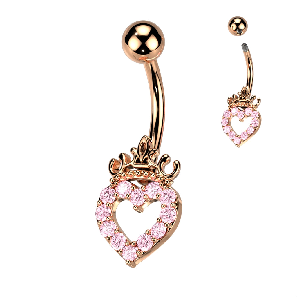 Queen of Hearts Belly Ring
