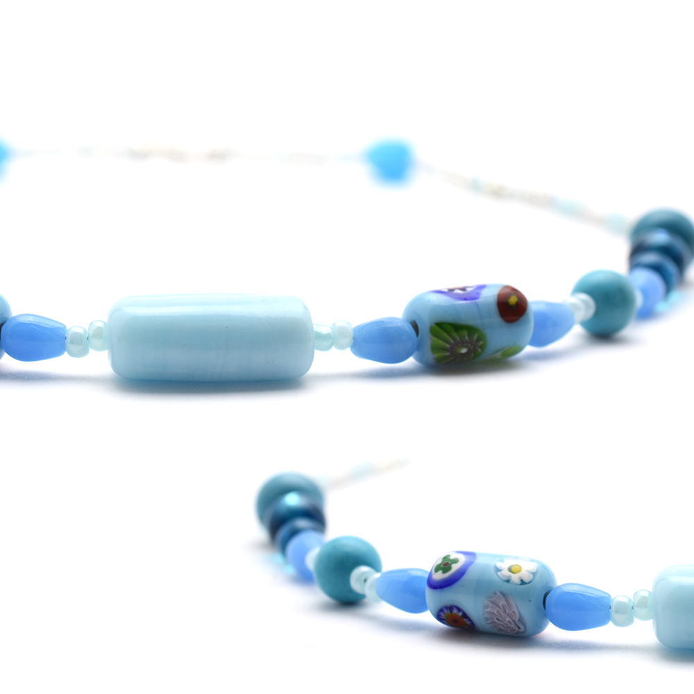 Blue Beaded Necklace