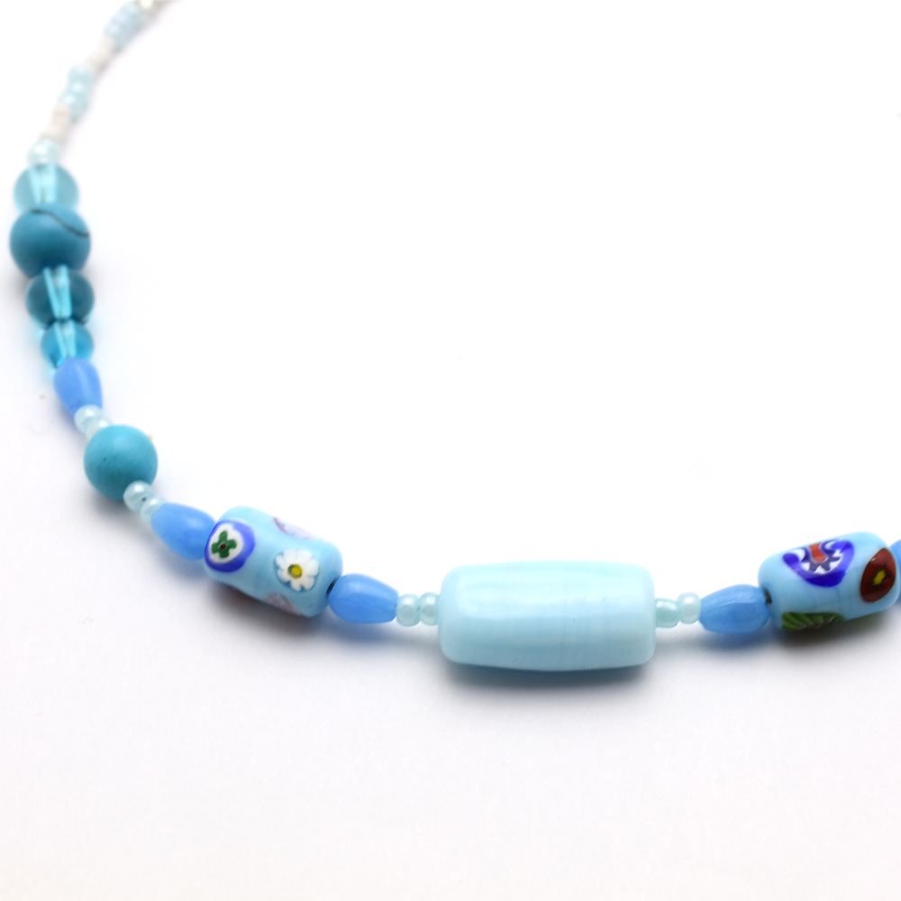 Blue Beaded Necklace