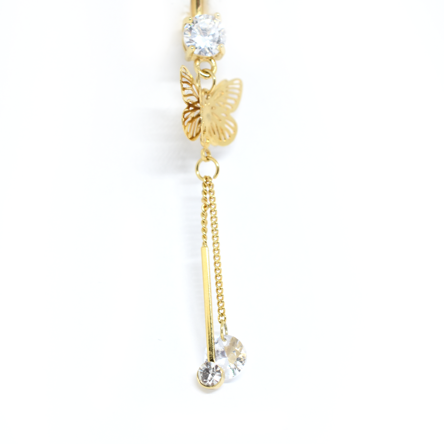 Dangly Butterfly Belly Ring