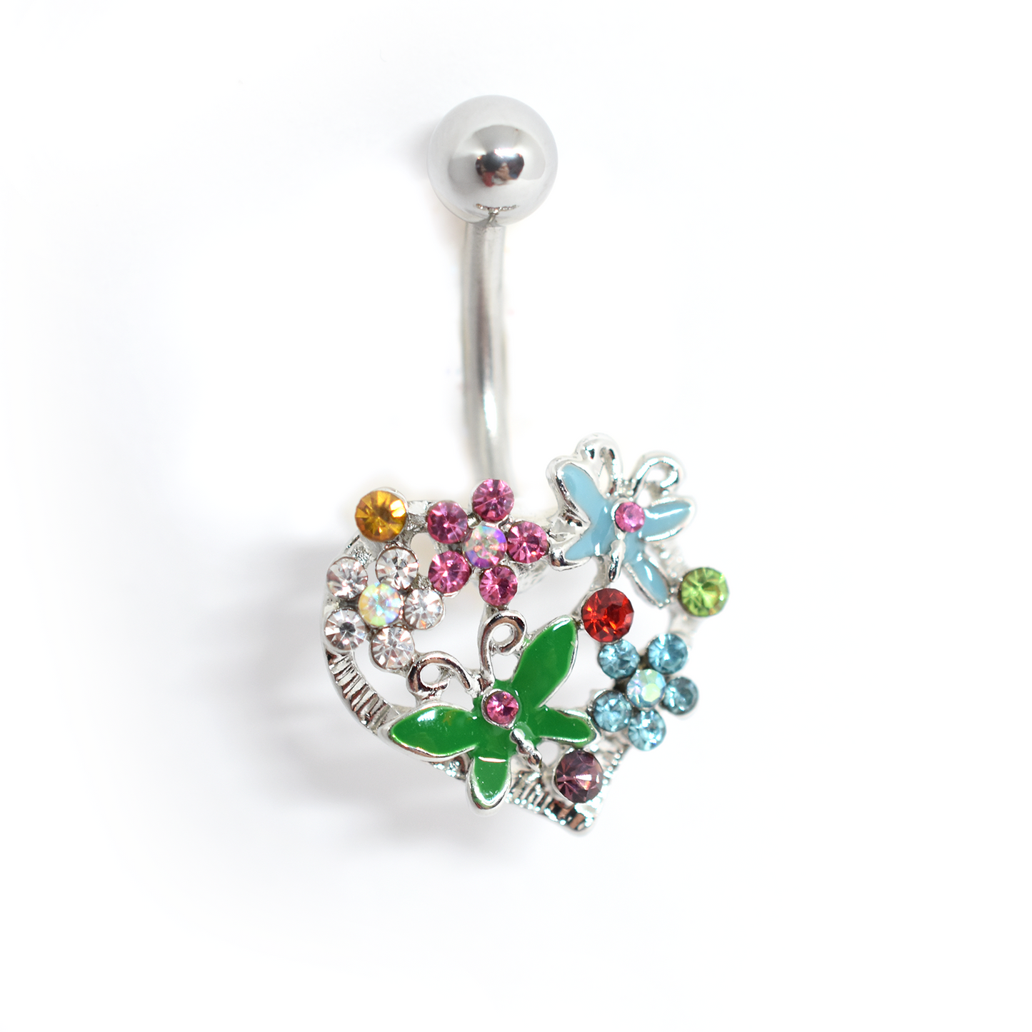 Butterfly Garden Belly Ring