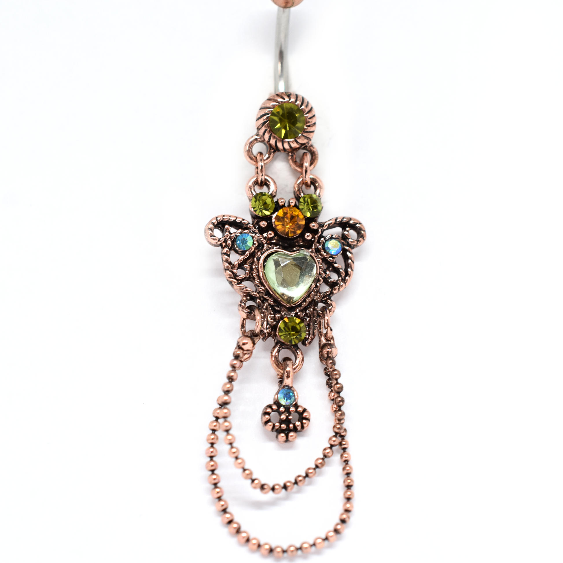 heart belly ring