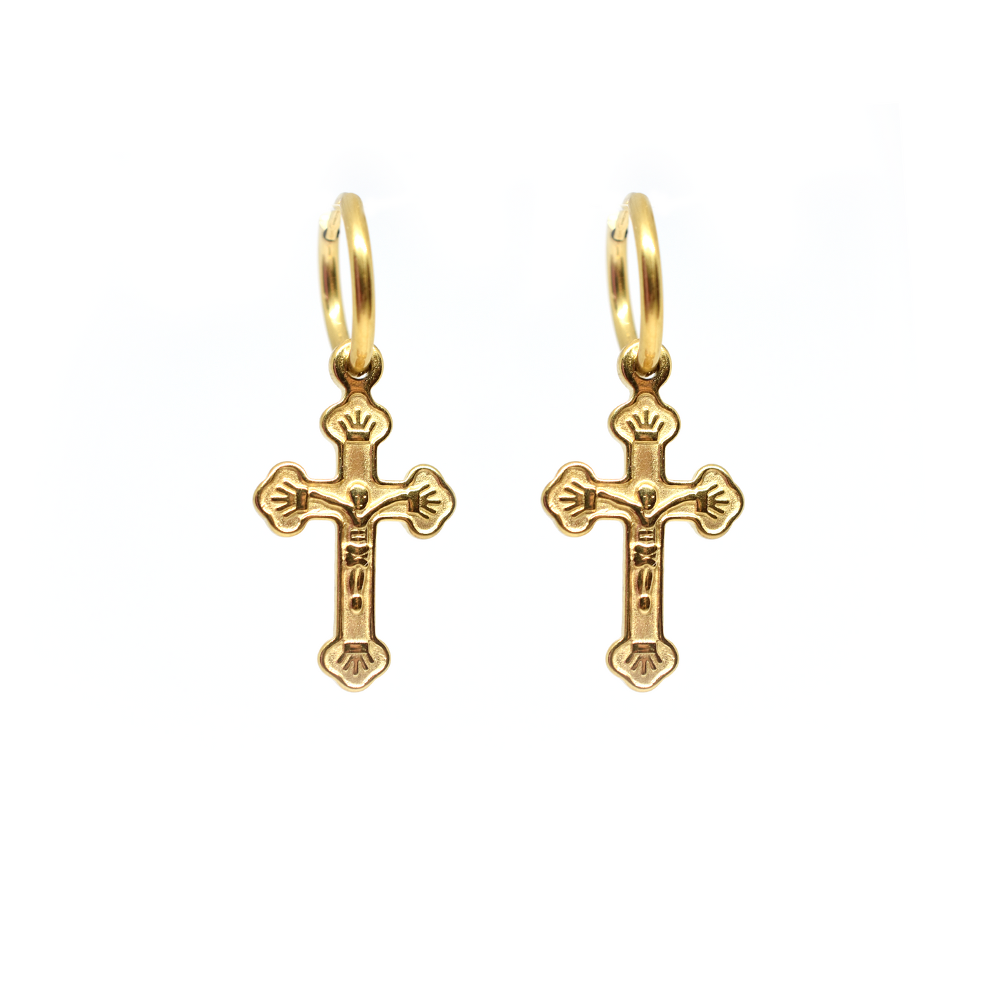 Dangly Cross Earrings