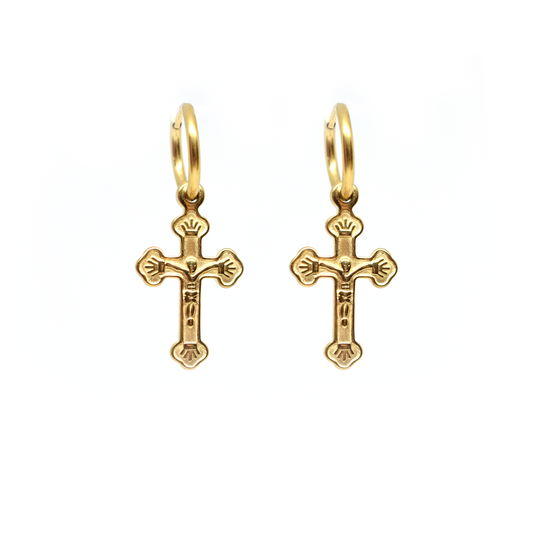 Dangly Cross Earrings