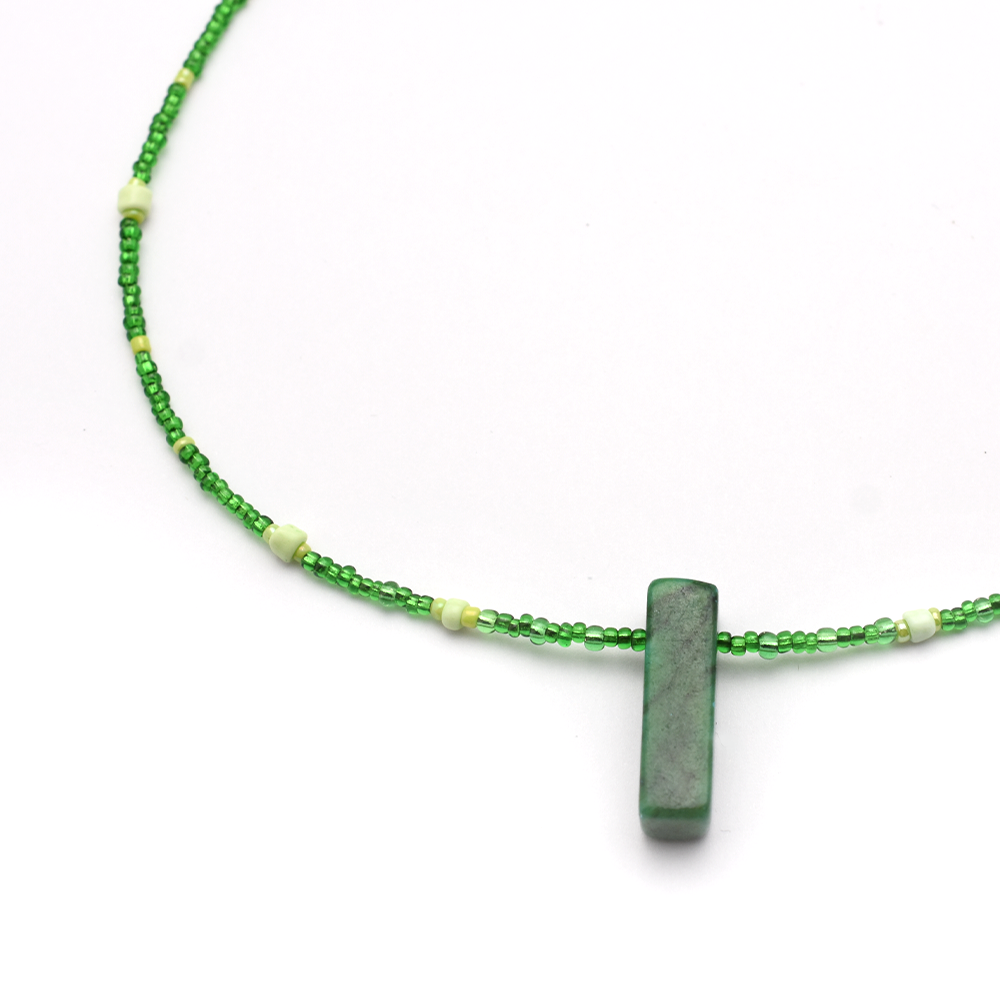 Green Beaded Necklace