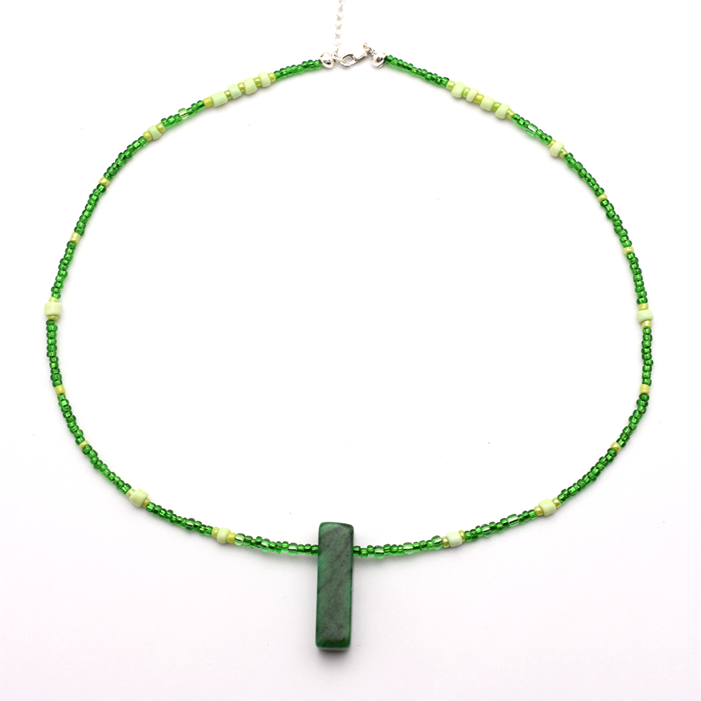 Green Beaded Necklace
