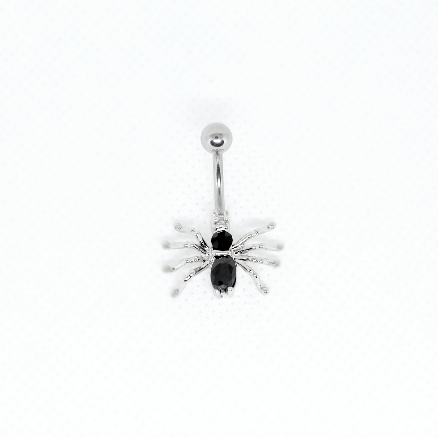 Black Spider Belly Ring
