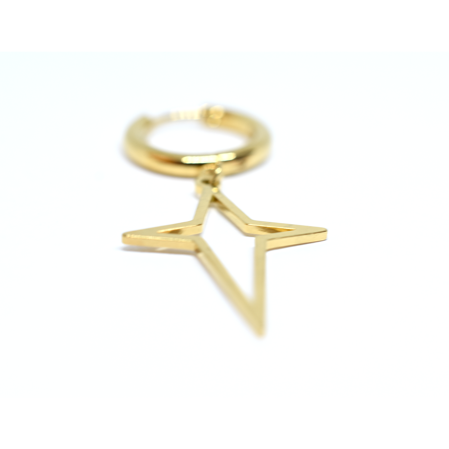 North Star Hoop Earrings