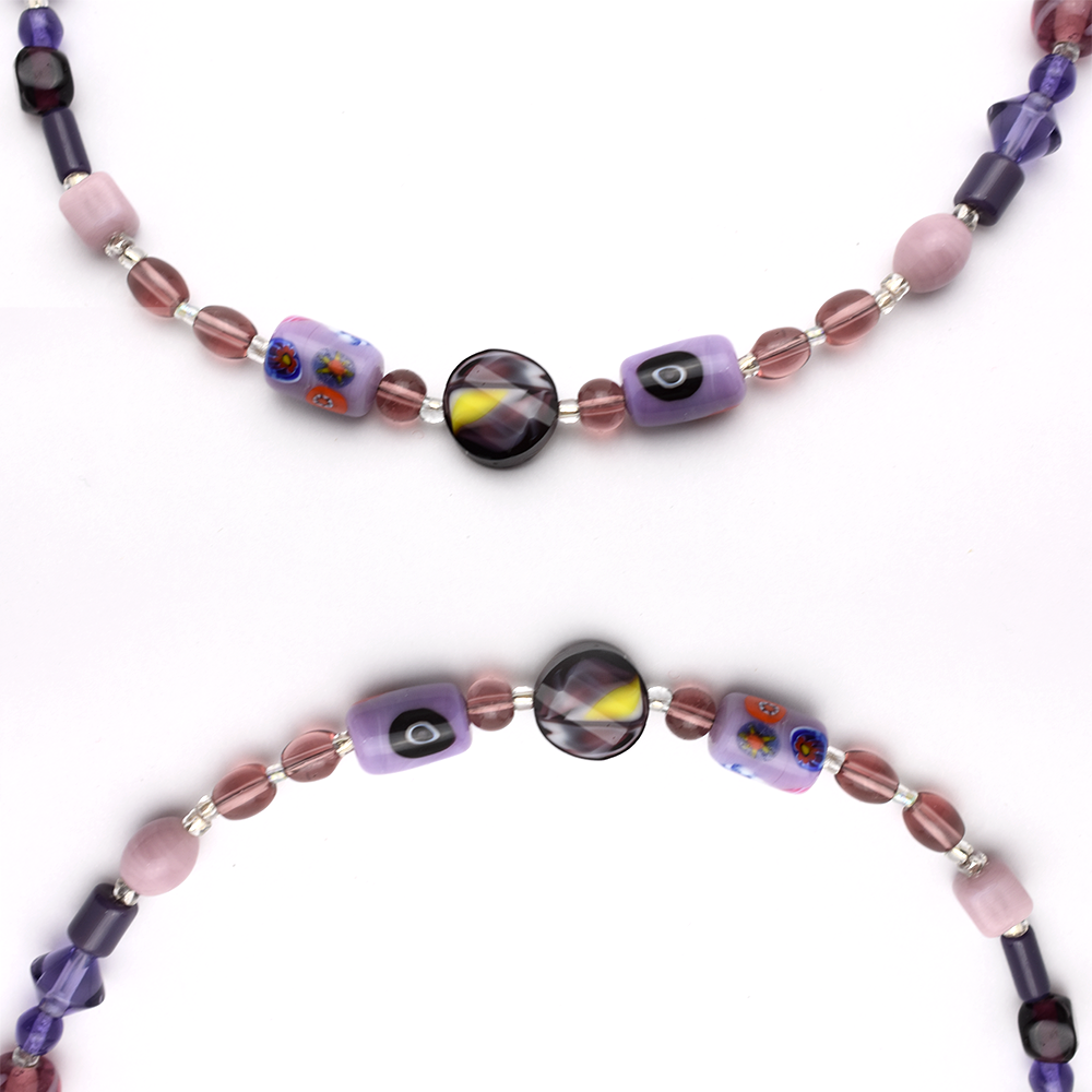 Purple Beaded Necklace