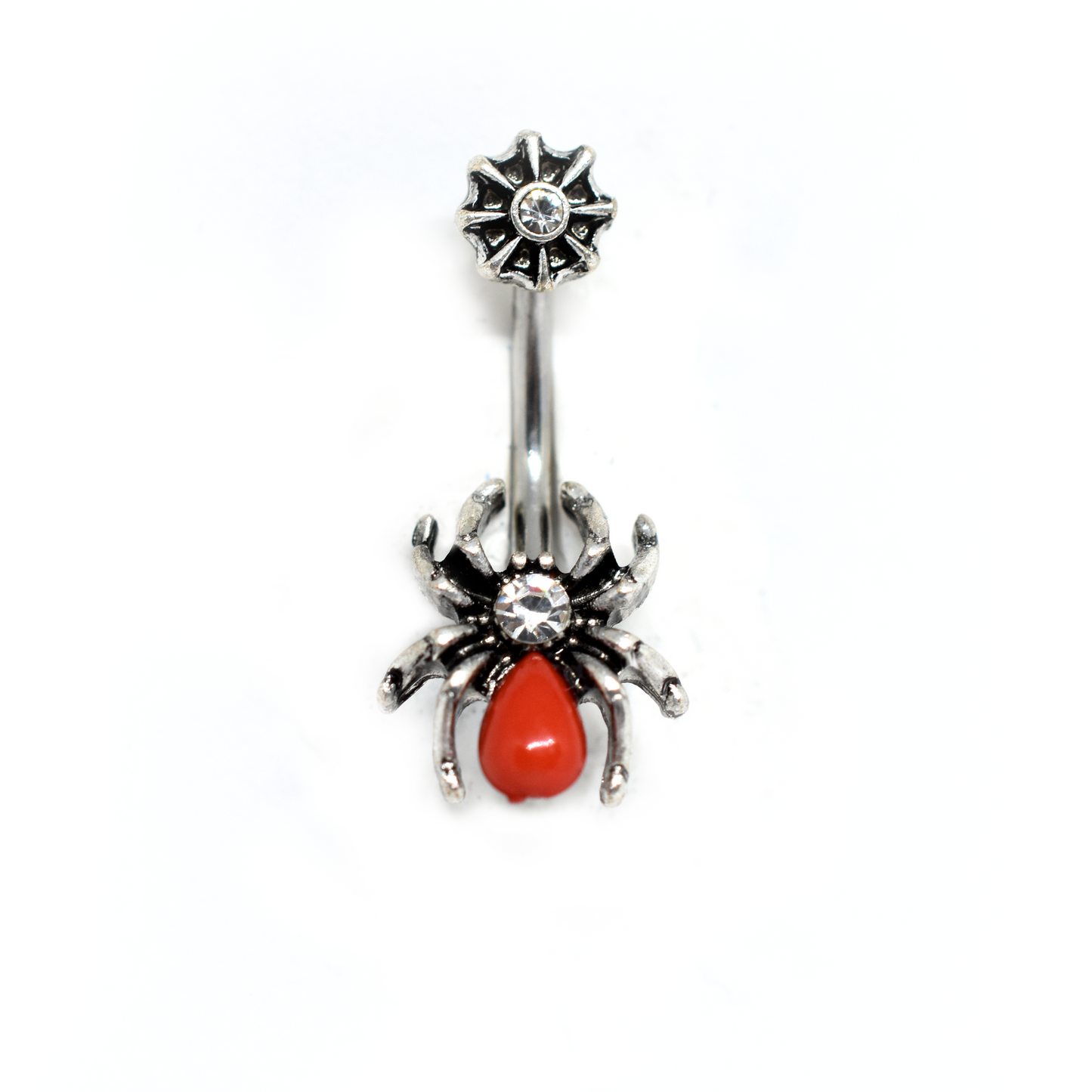 Red Spider Belly Ring
