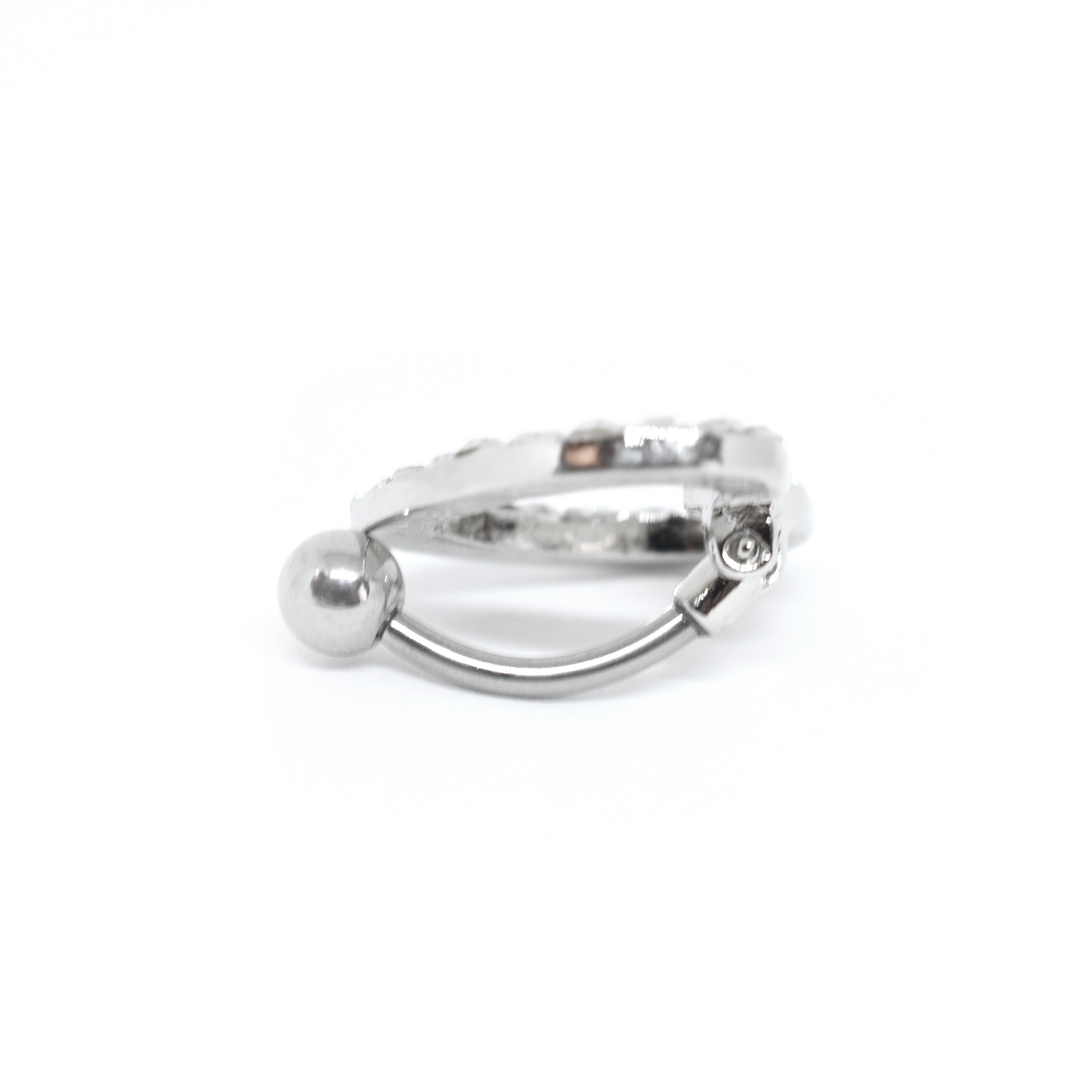 cz reverse belly ring