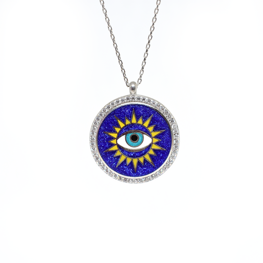 Evil Eye Coin Necklace