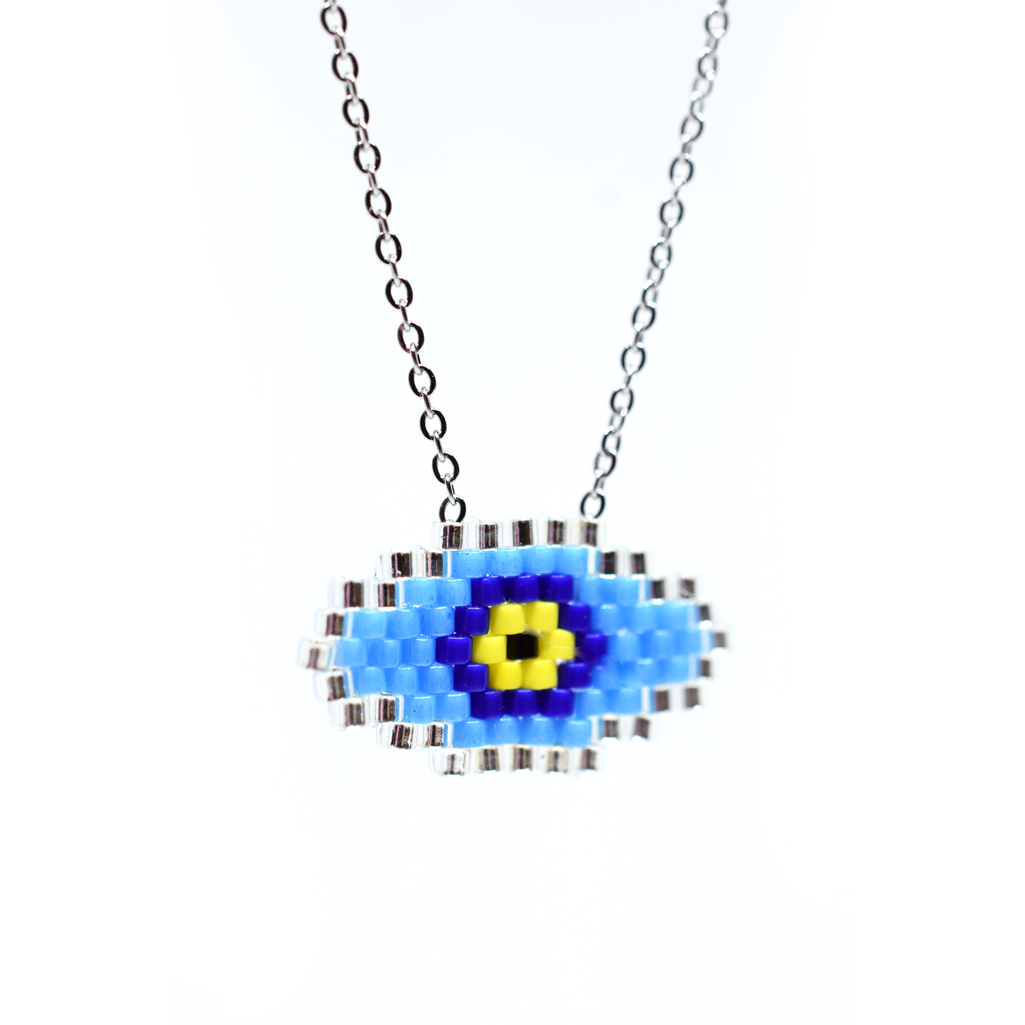 Woven Evil Eye Necklace
