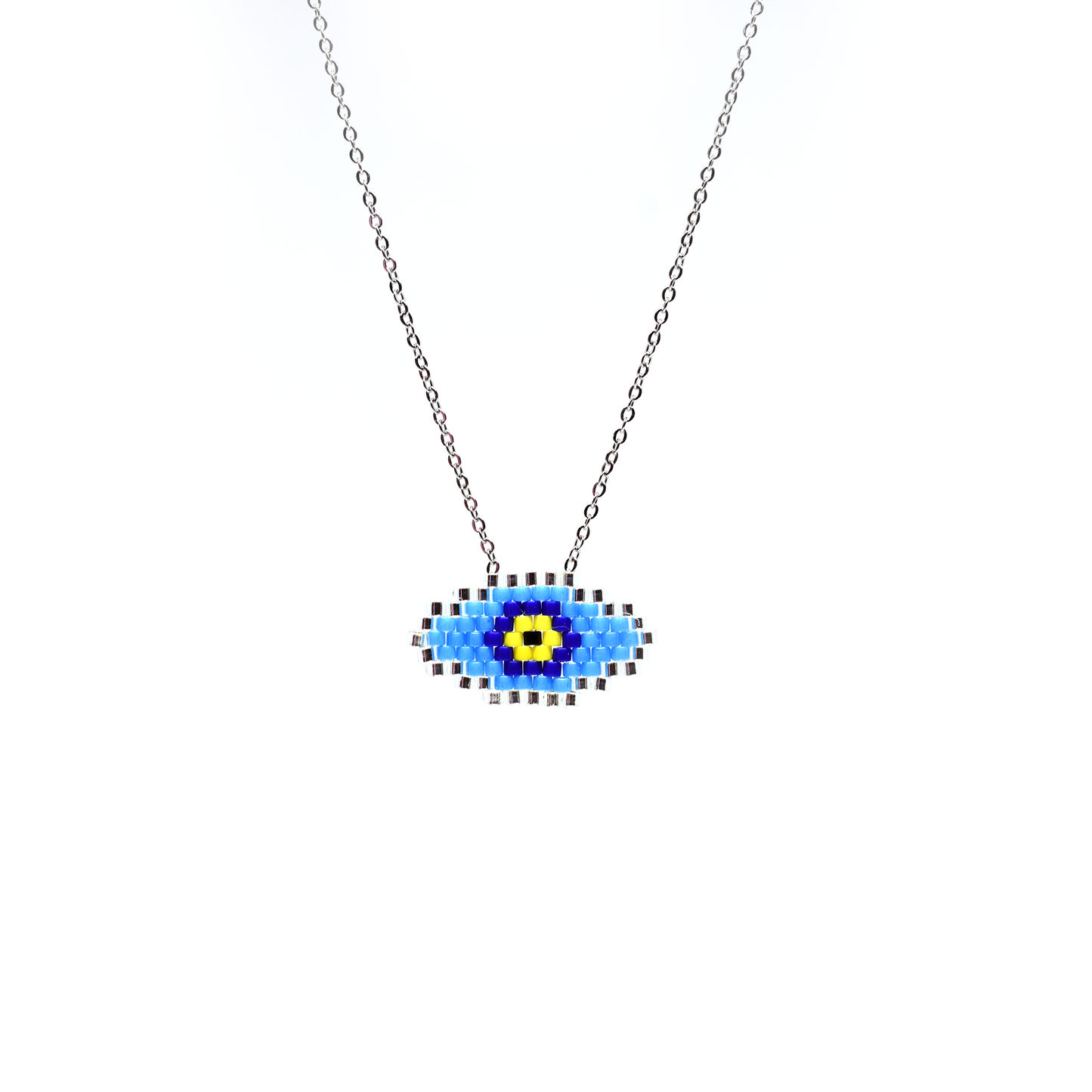Woven Evil Eye Necklace