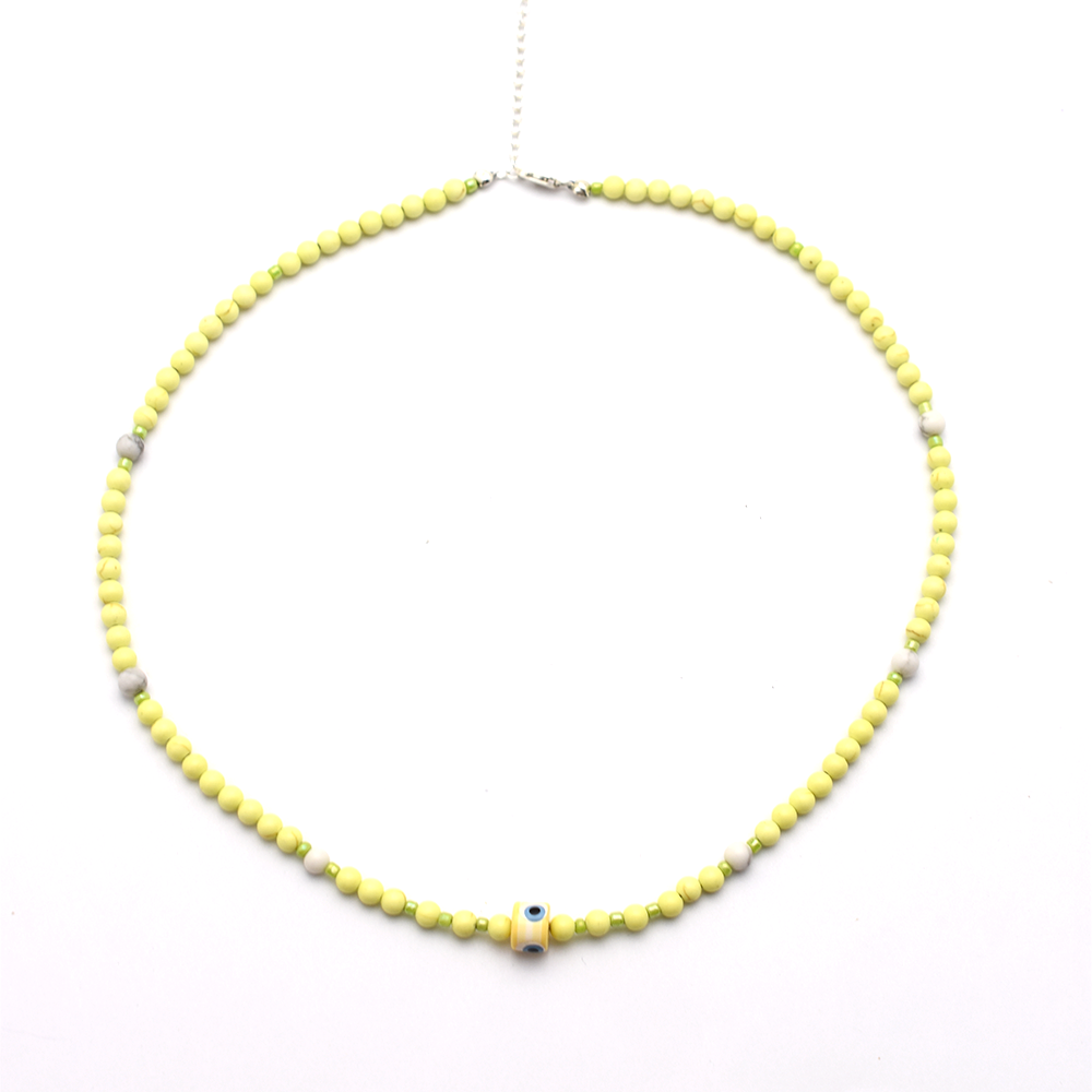 Yellow Beaded Necklace