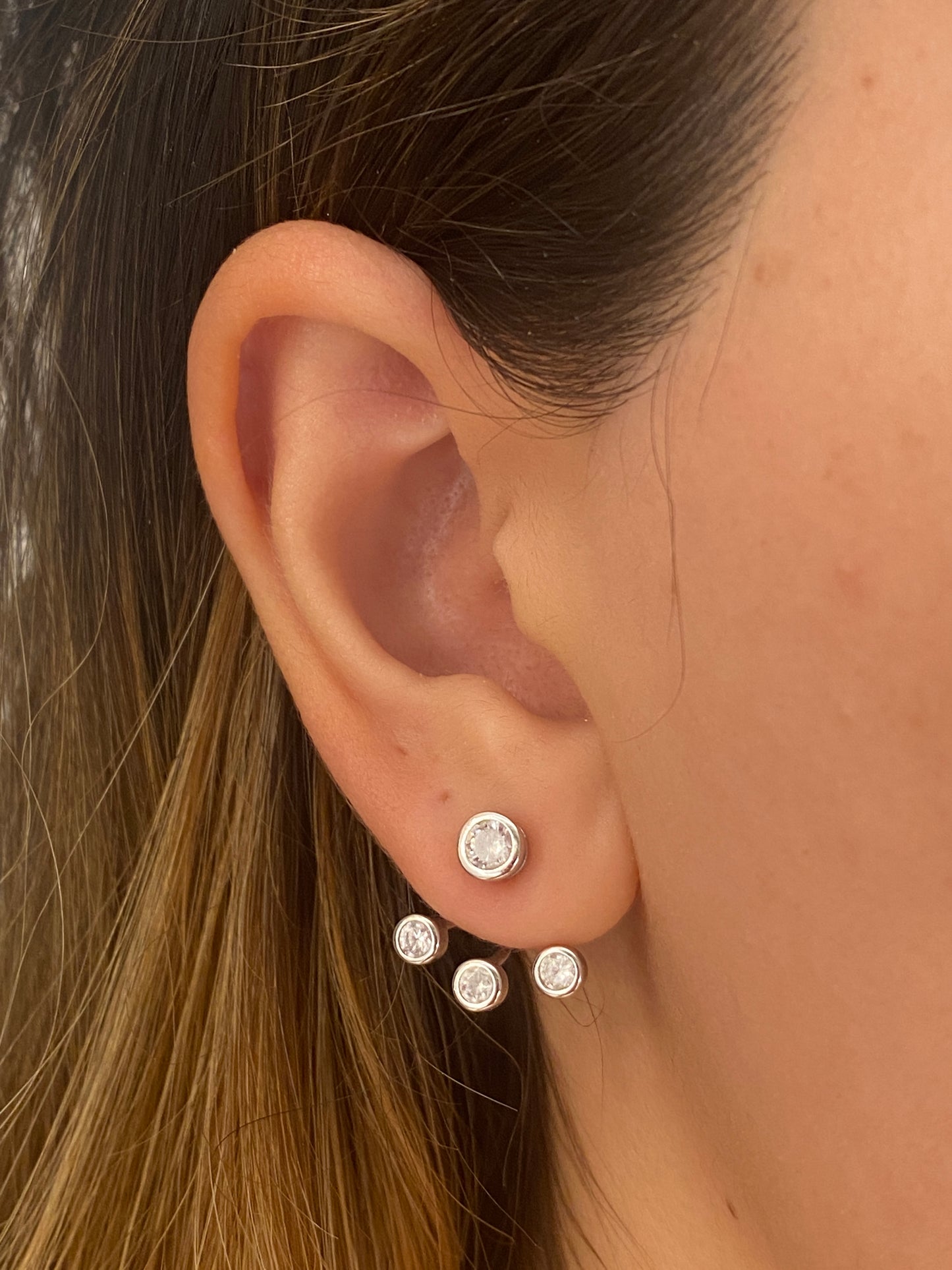 CZ Ear Jacket Earrings