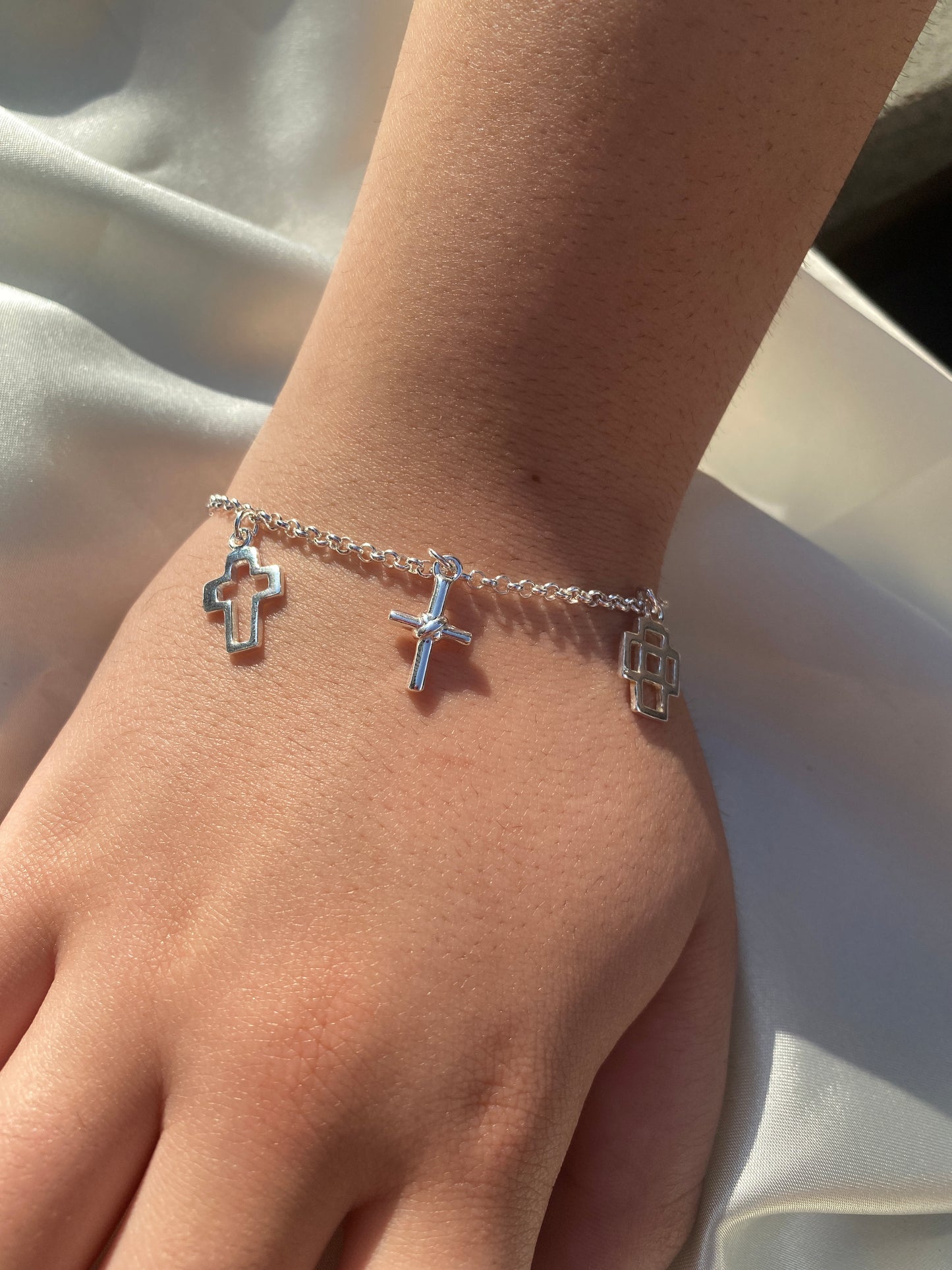 Cross Charm Bracelet