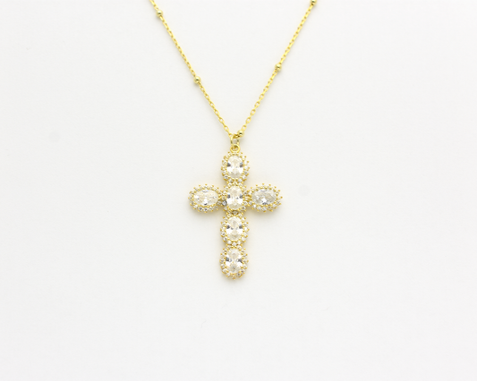 CZ Cross Necklace