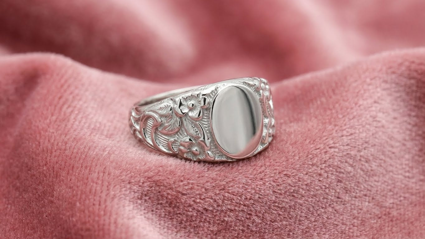 Carved Floral Ring