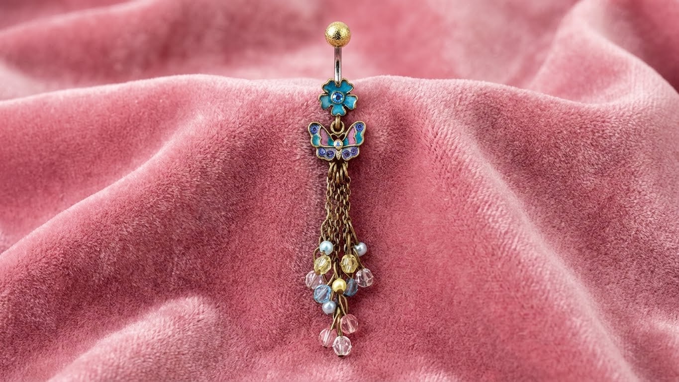 Butterfly Garden Belly Ring