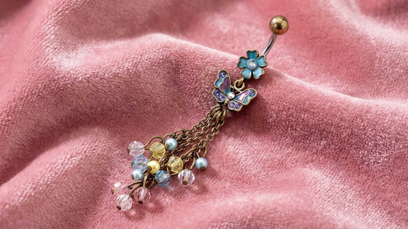 Butterfly Garden Belly Ring