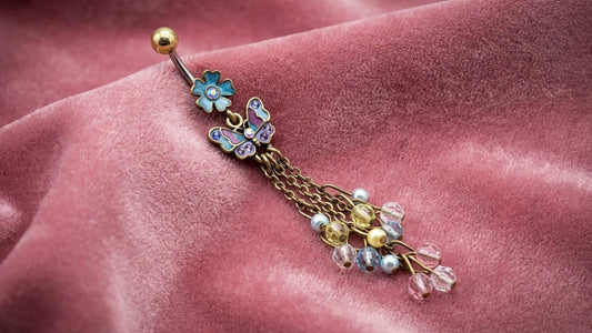 Butterfly Garden Belly Ring