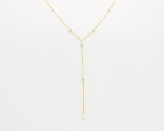 Pearl Lariat Necklace