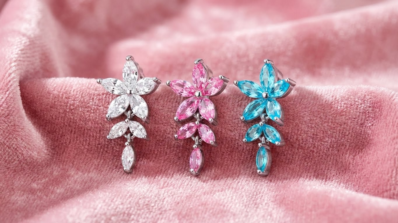 Flower Petal Belly Ring