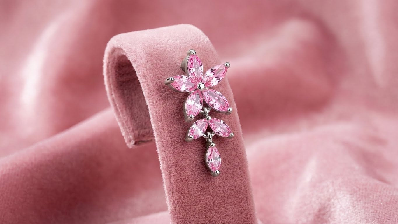 Flower Petal Belly Ring