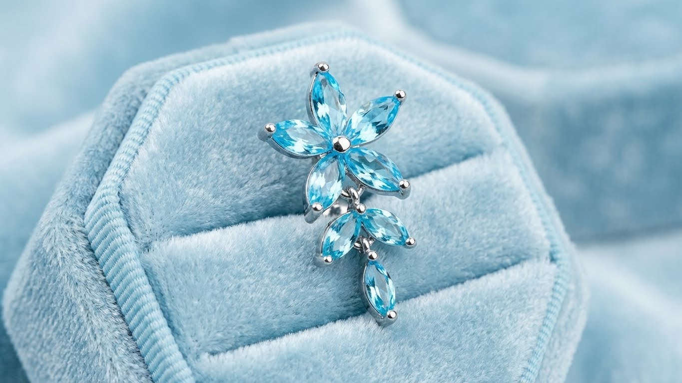 Flower Petal Belly Ring